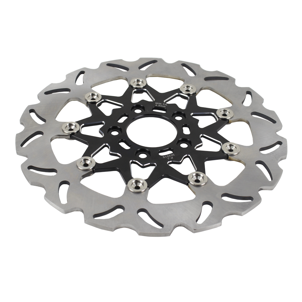 11.5" Black Floating Front Brake Rotor for Harley Softail Dyna Touring Sportster