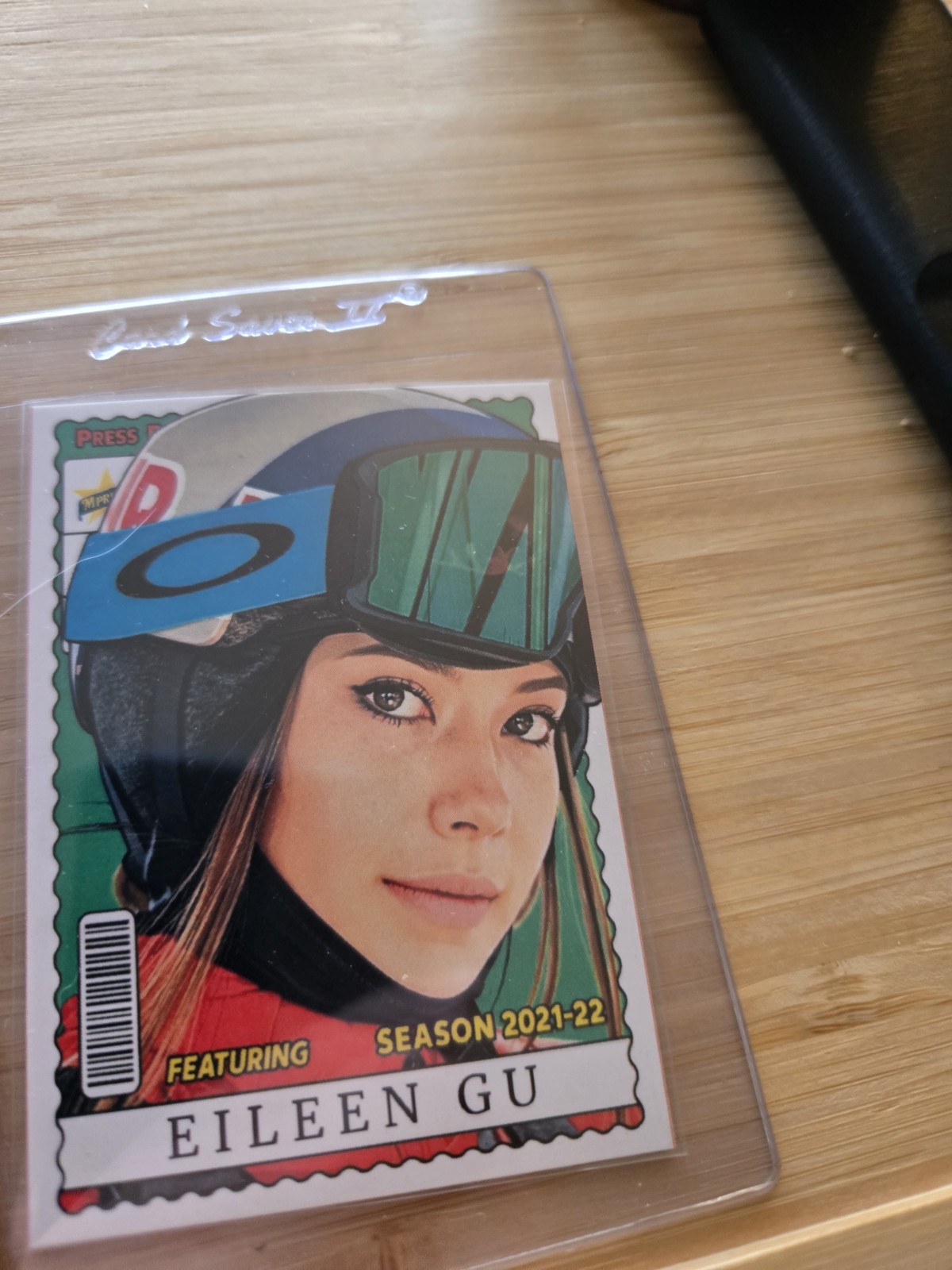 Eileen Gu Art Card 2026 Olympics Gold Trading Card MPRINTS AL