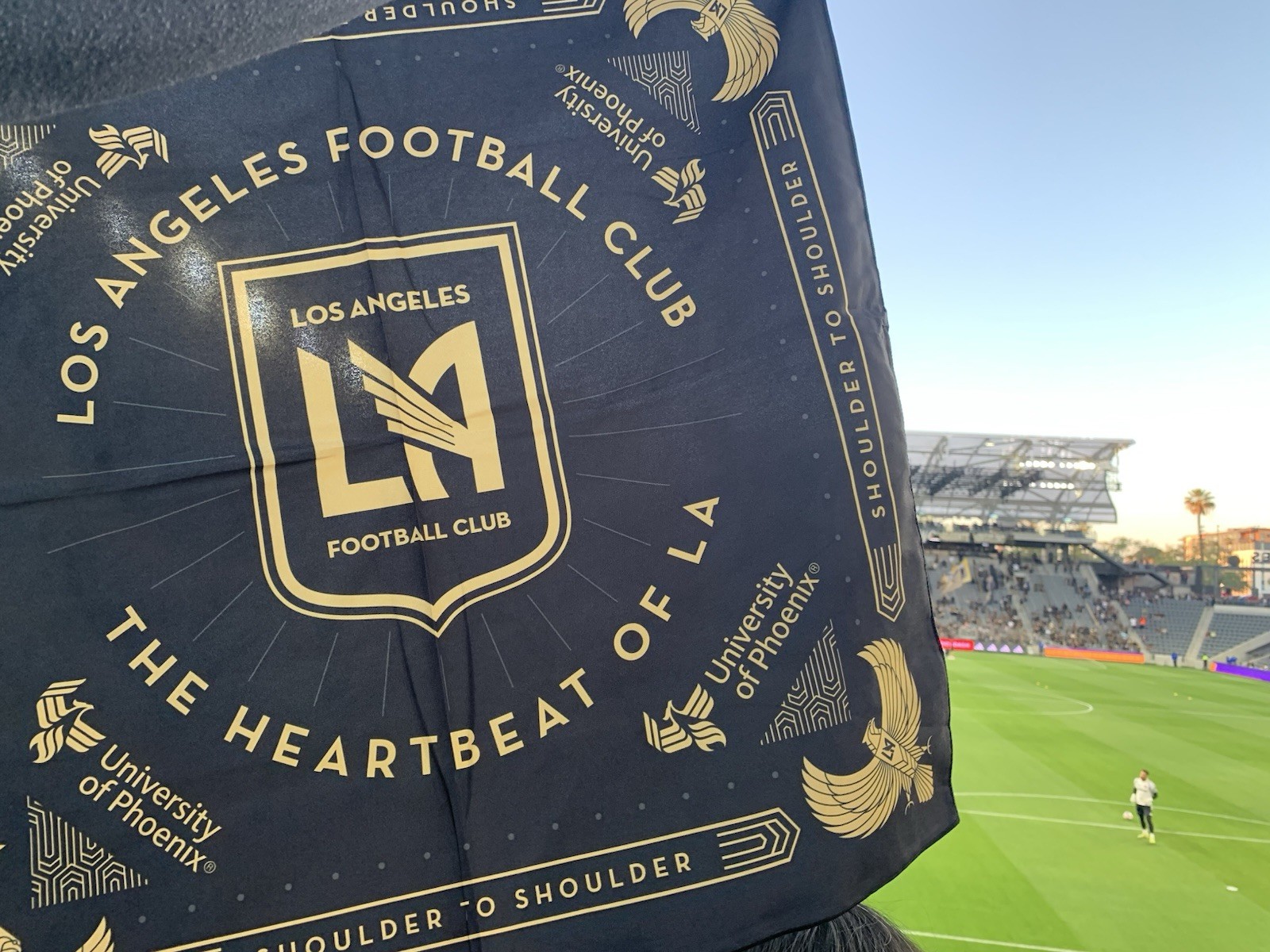 LAFC HQ Exclusive-Los Angeles Football Club Branded Bandana 2026-SHIPS FREE