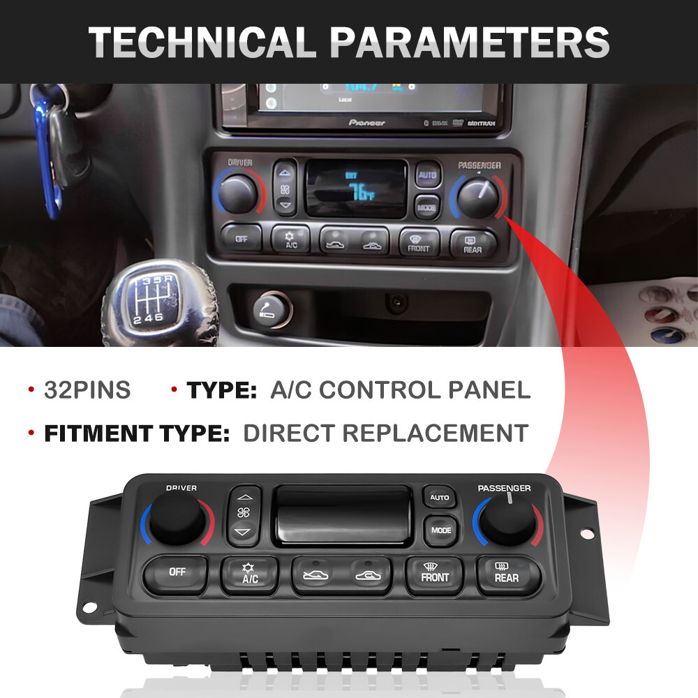 A/C Heat Climate Control Module Switch Unit 09352181 For Chevy C5 Corvette 97-04