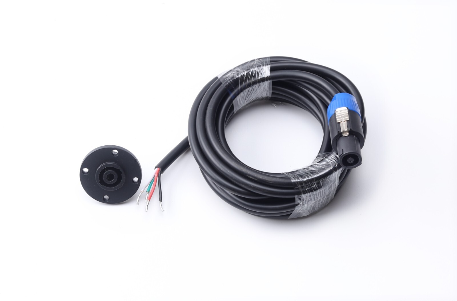 4 WIRE SPEAKON 15FT CABLE CHUCHERO BOX LOUD SPEAKERS, MIDS, TWEETERS WITH SOCKET