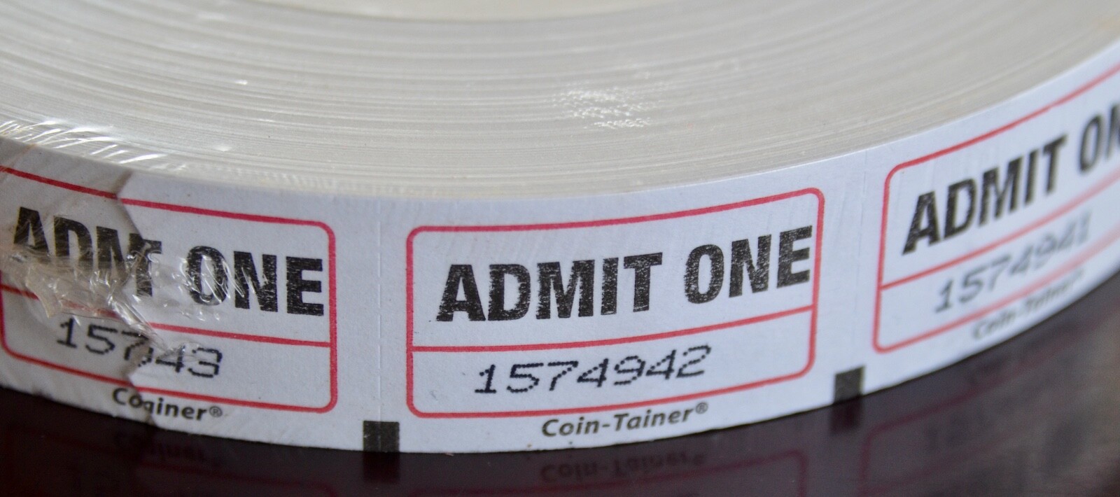 ROLL OF ADMIT ONE NUMBERED TICKETS - 2000 - SEALED