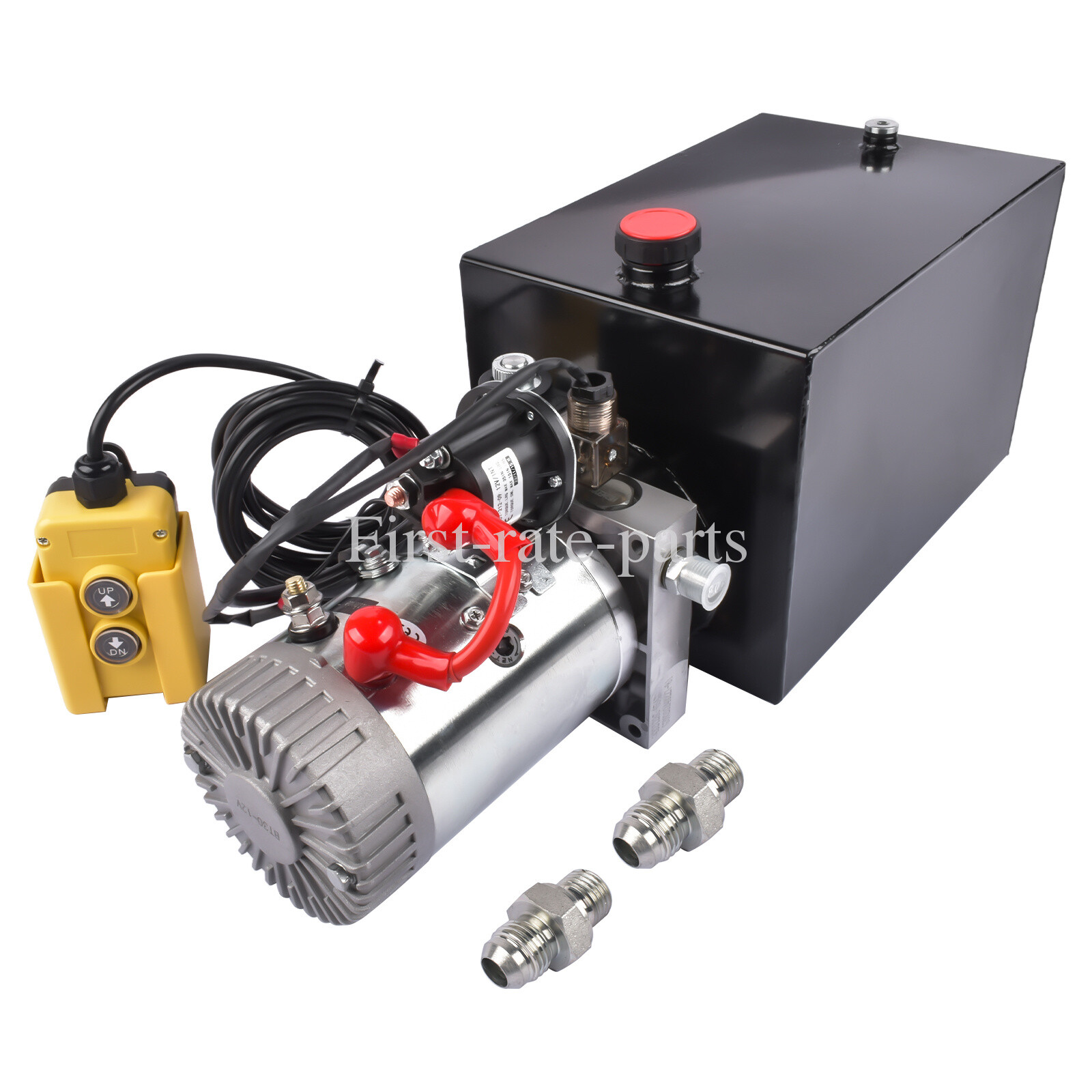 12 Quart Single Acting Hydraulic Pump 12V DC Dump Trailer Hydraulic Power Unit