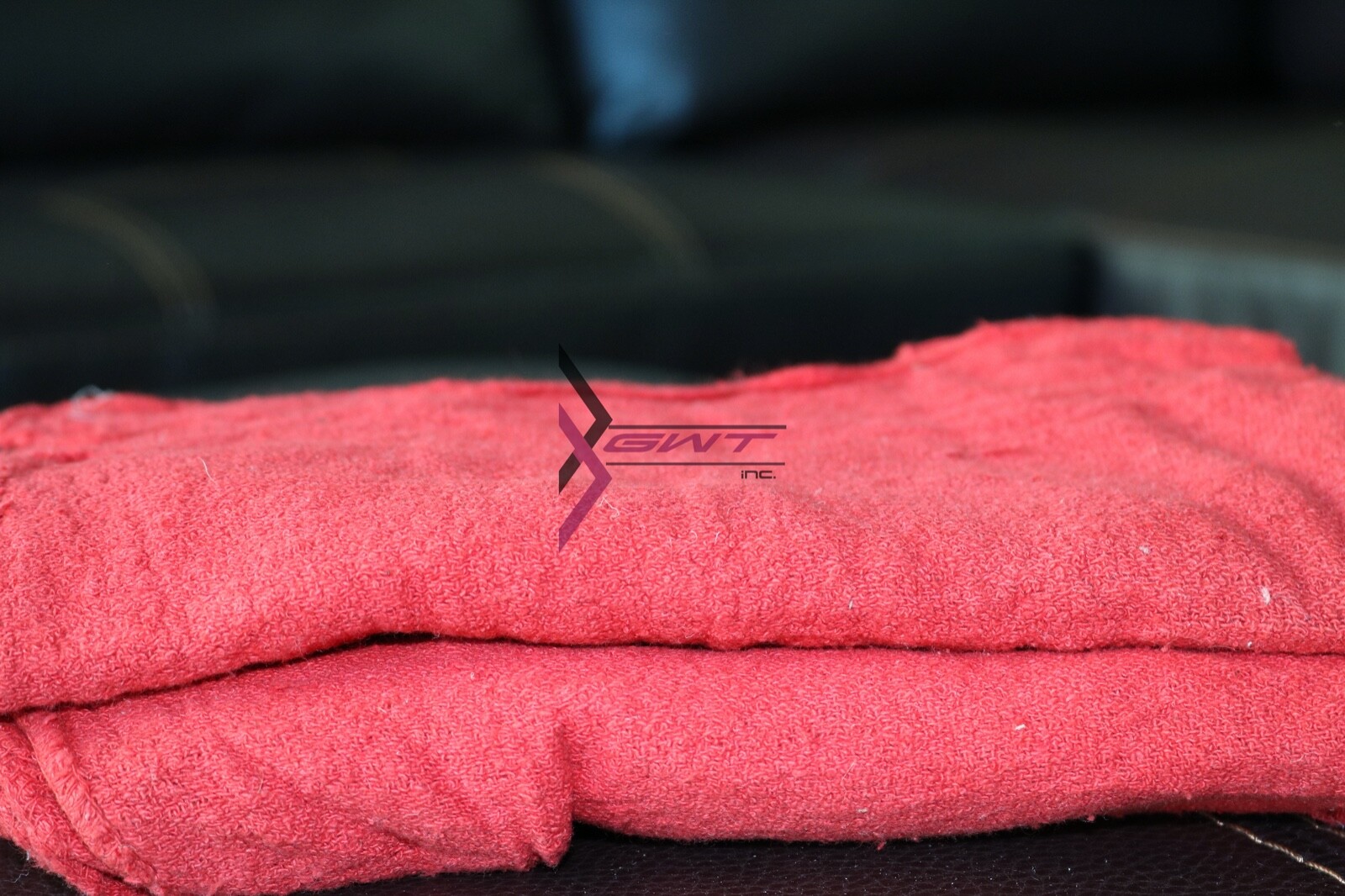 100 Pieces Red Shop Towels Large 13x14 Cleaning Rags, Fast Free Shipping