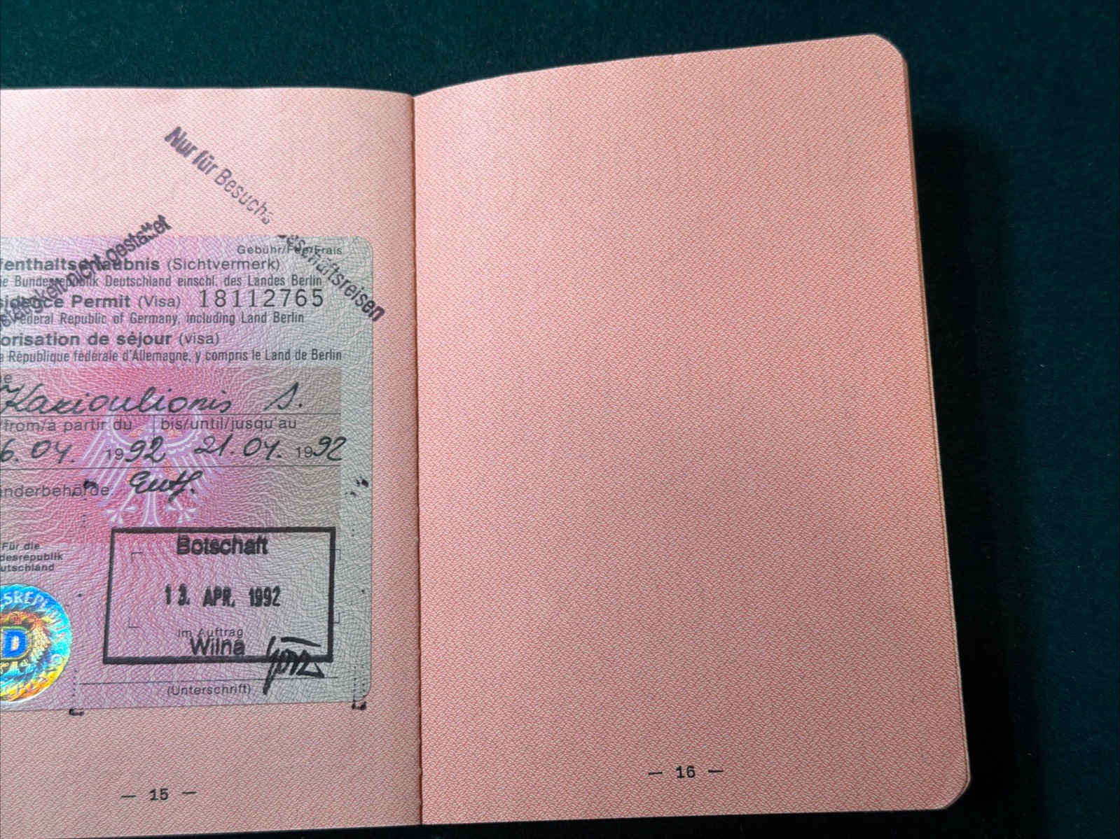 USSR Ministry of Foreign Affairs of Soviet UNION ID of a not existent State