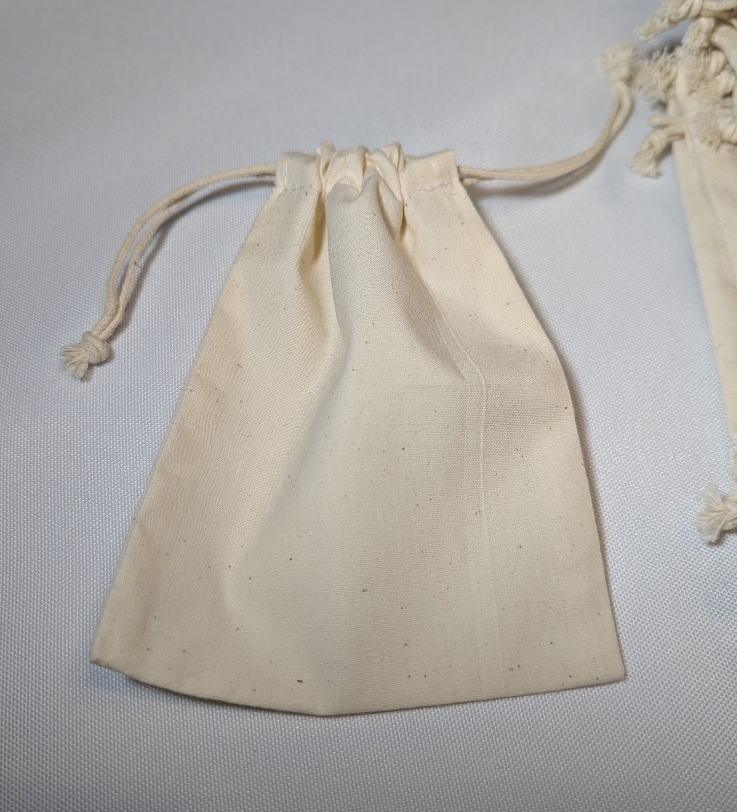 50 count - 4 x 5.5 inch Cotton Muslin Drawstring Bags Wedding Party Favors Gifts