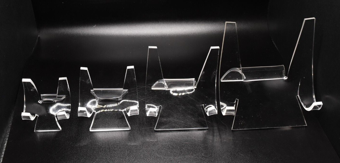 Acrylic Display Stand Pedestal for Crystal Heart / Slice / Slab and other Stones