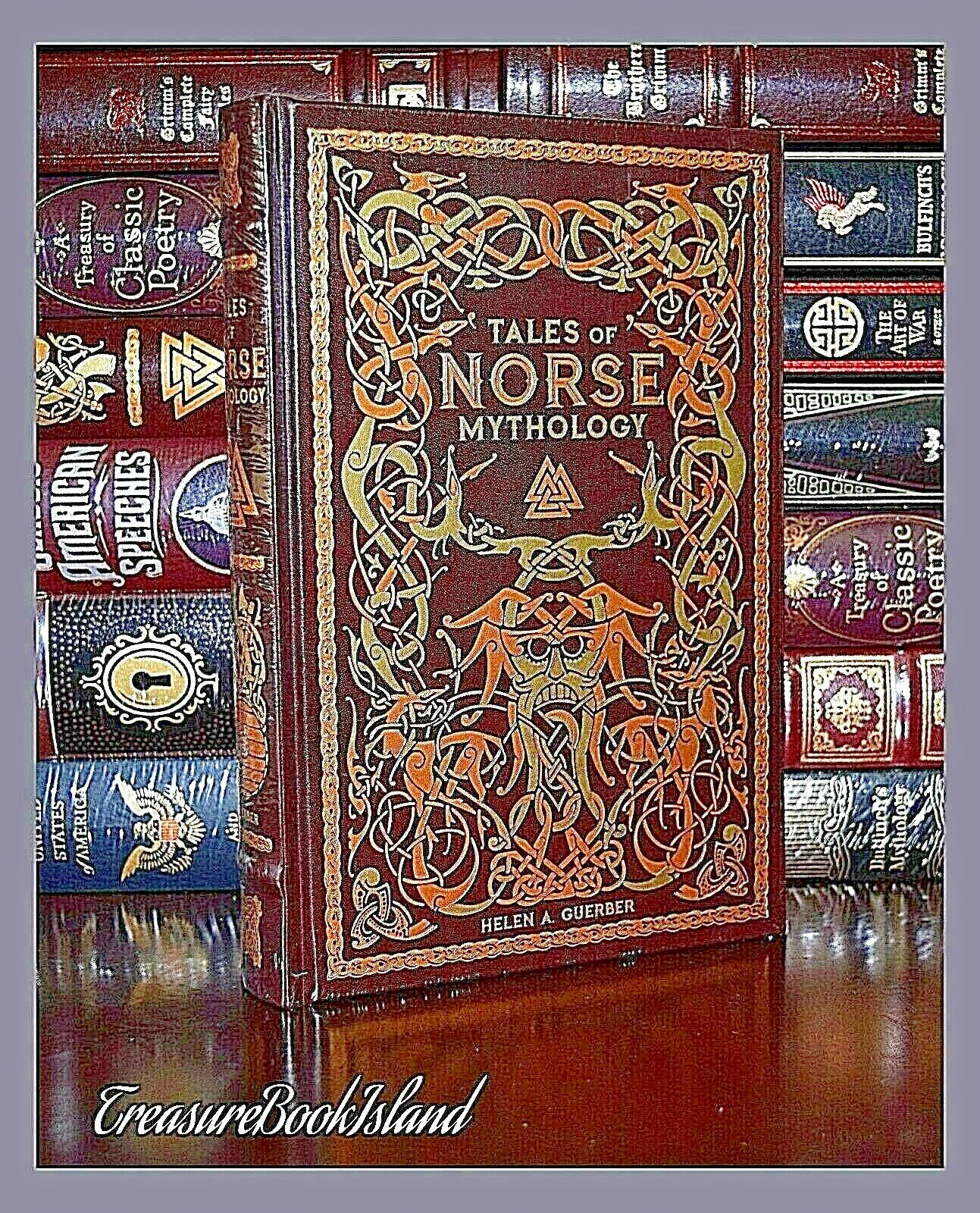 NEW Sealed Tales of Norse Mythology Viking Tales Illustrated Leather Hardcover