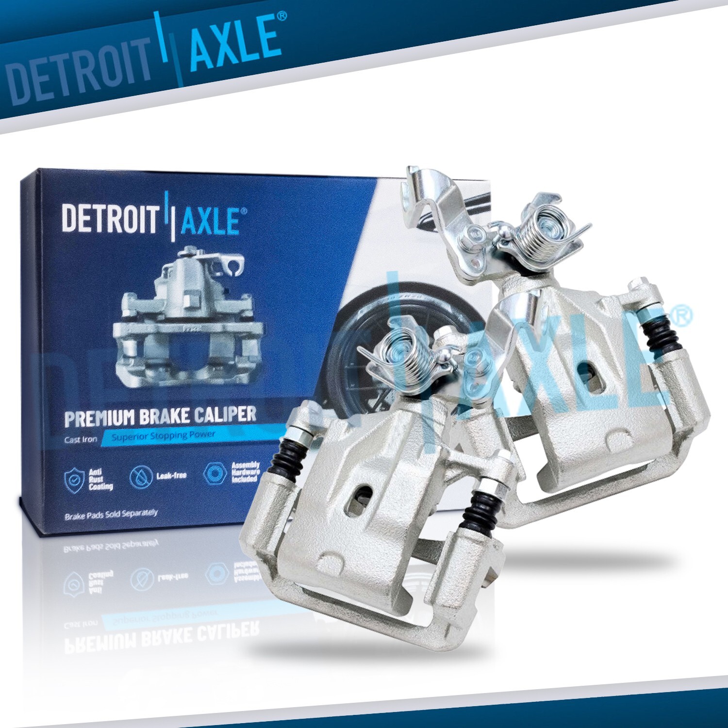 Rear Disc Brake Calipers w/Bracket for 2006-2012 Ford Fusion Lincoln MKZ Mazda 6