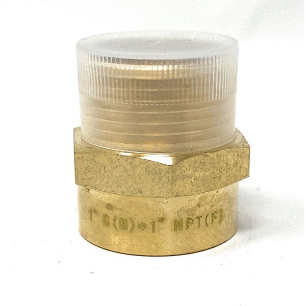 G Thread (Metric BSPP) Male to NPT Female Adapter - Lead-Free (1" x 1")