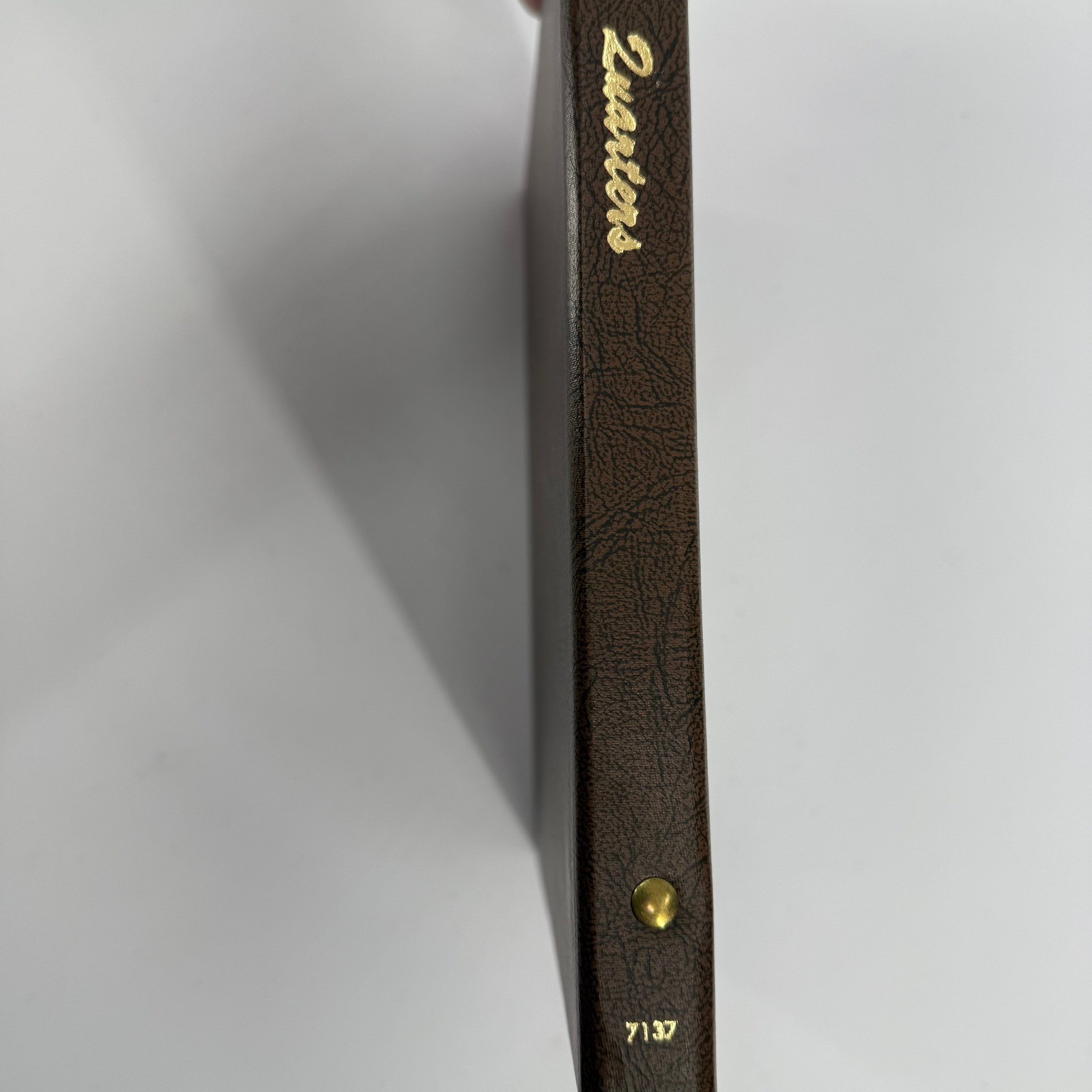 Dansco World Coin Library No 7137 Quarters Album Blank Plain 4 Pages 96 Coins