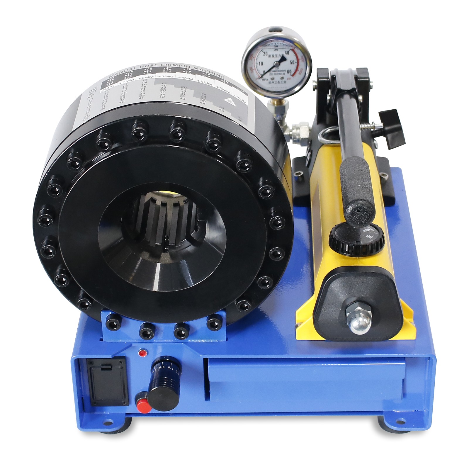 High Pressure Manual Hydraulic Hose Crimper Hose Pipe Crimping With 8 sets Molds