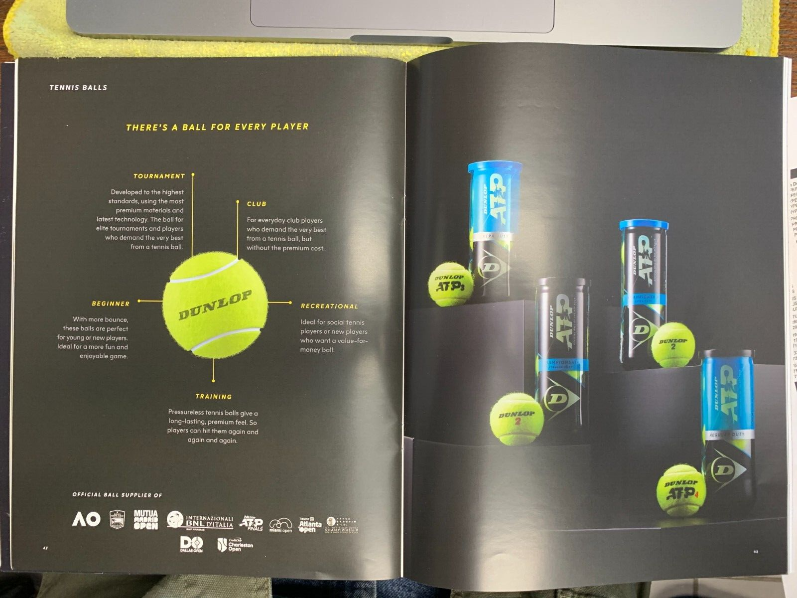 Dunlop ATP Extra Duty Tennis Balls, hard court balls, NEW, sold by the case