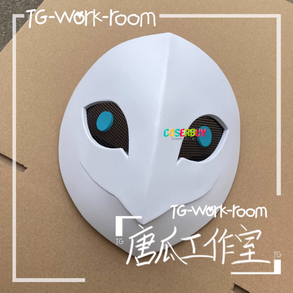 Game Identity Ⅴ Cosplay Ithaqua White Mask Helmet Adult Halloween Handmade Prop