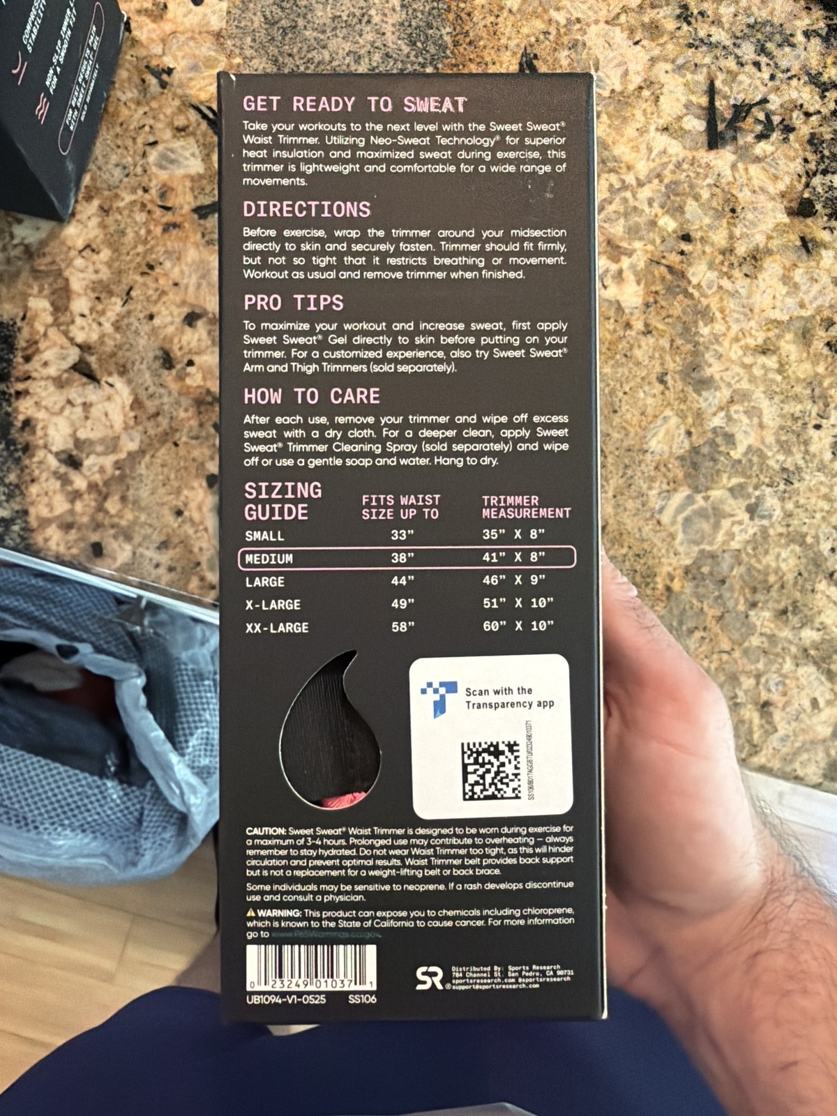 Sweet Sweat Waist Trimmer Core Series Medium Pink Neo-Sweat Neoprene Adjustable