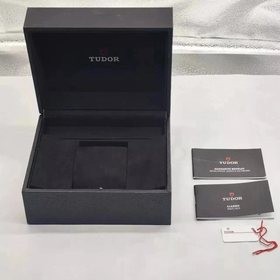 New Tudor Black Watch Box Set: Red Bag, Cards Included for a Complete Experience