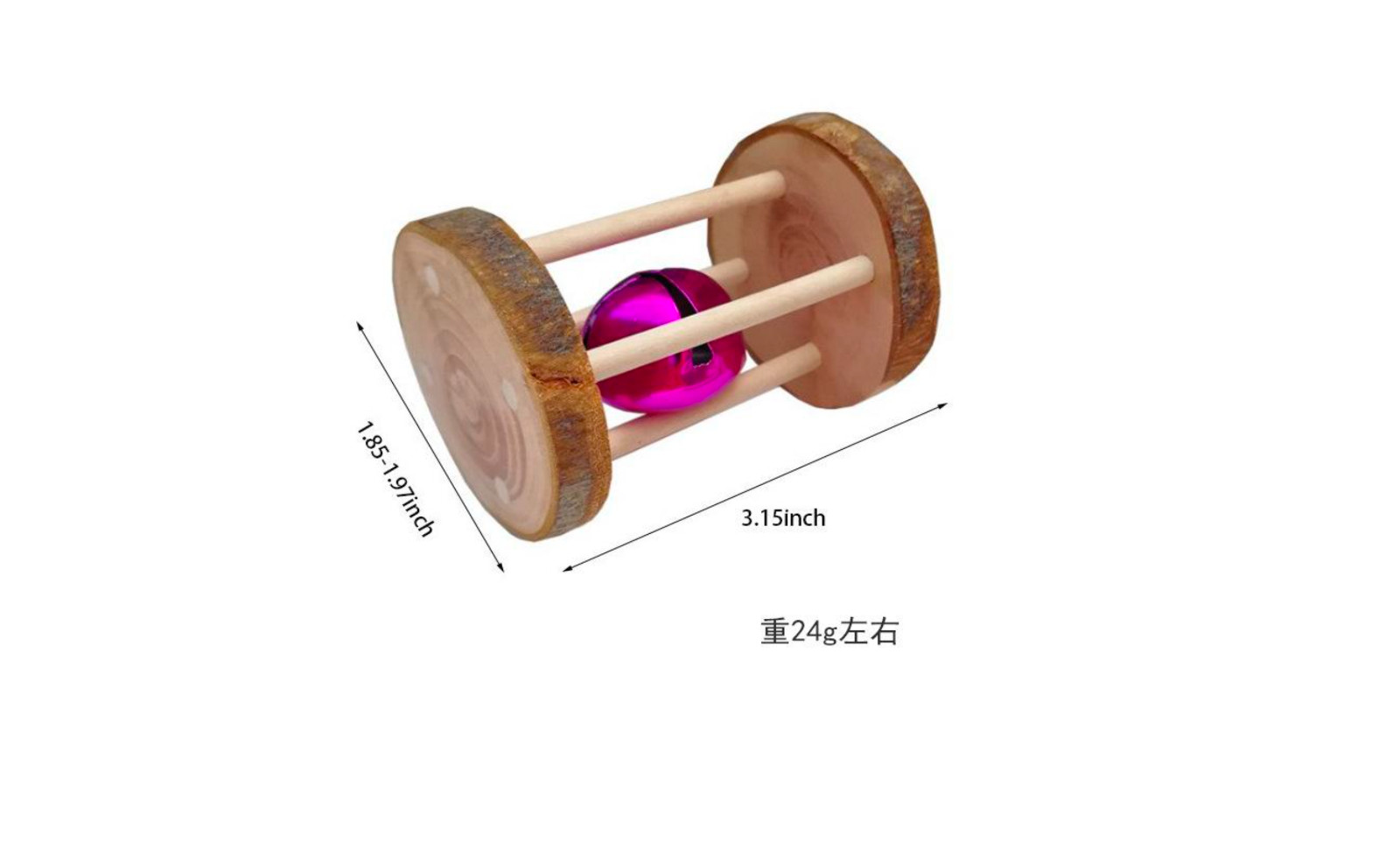 10 Piece Natural Wooden Toy Set For Hamsters & Small Rodents