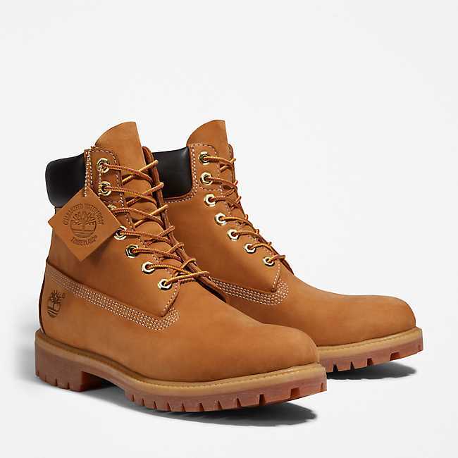 NEW Timberland 6" Boot Wheat Nubuck Premium TB010061-713 Men's Sz 8-13