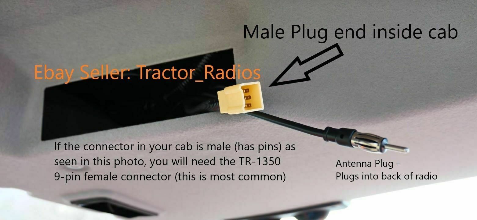 Plug & Play Kubota Tractor Radio AM FM Bluetooth RTV 1100 RTX 1100C B2650 LX2610