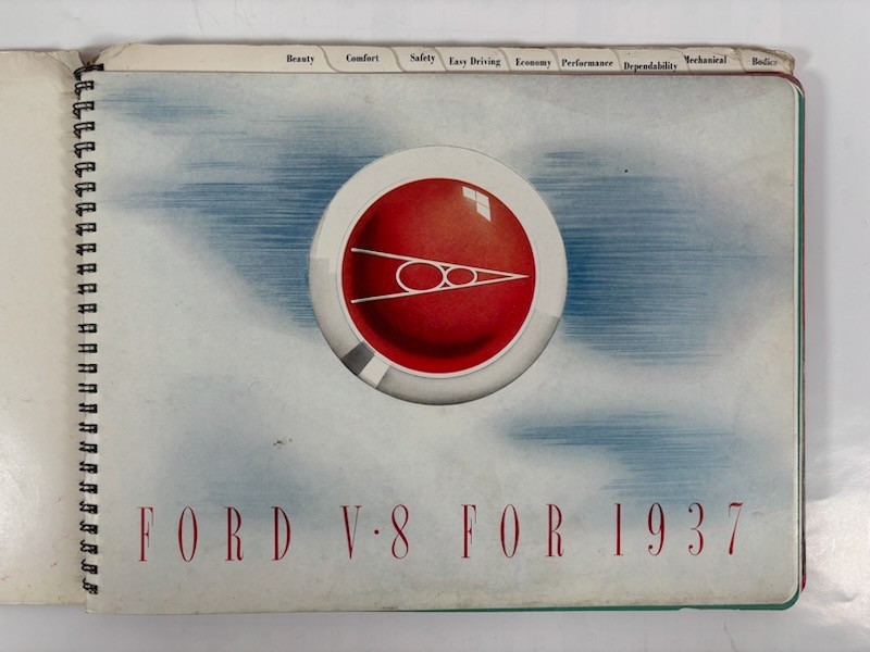 1937 Ford Car Dealership Display Album Book: How To Choose Your Next Automobile