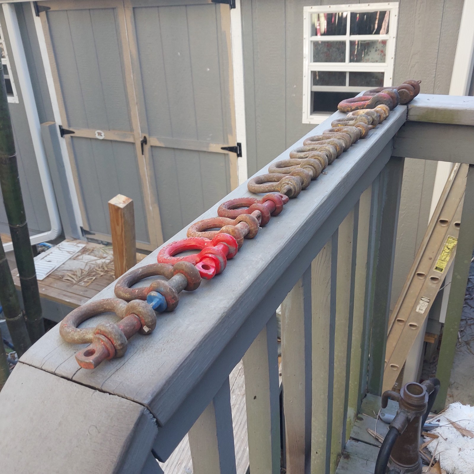 14 Screw Anchor Shackles Some Marked Japan Clevis U.S. NAVY SHIP SALVAGE