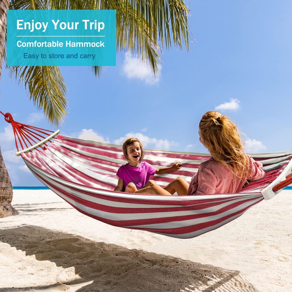 Hamacas Tejidas Grandes Para 2 Personas 550 Libras Adultos Colgante De Camping