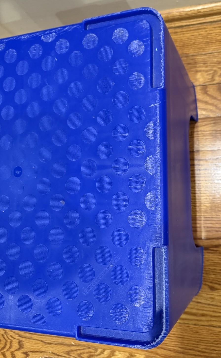 The Firm Fanny Lifter Blue Step Only No rubber feet aerobic step