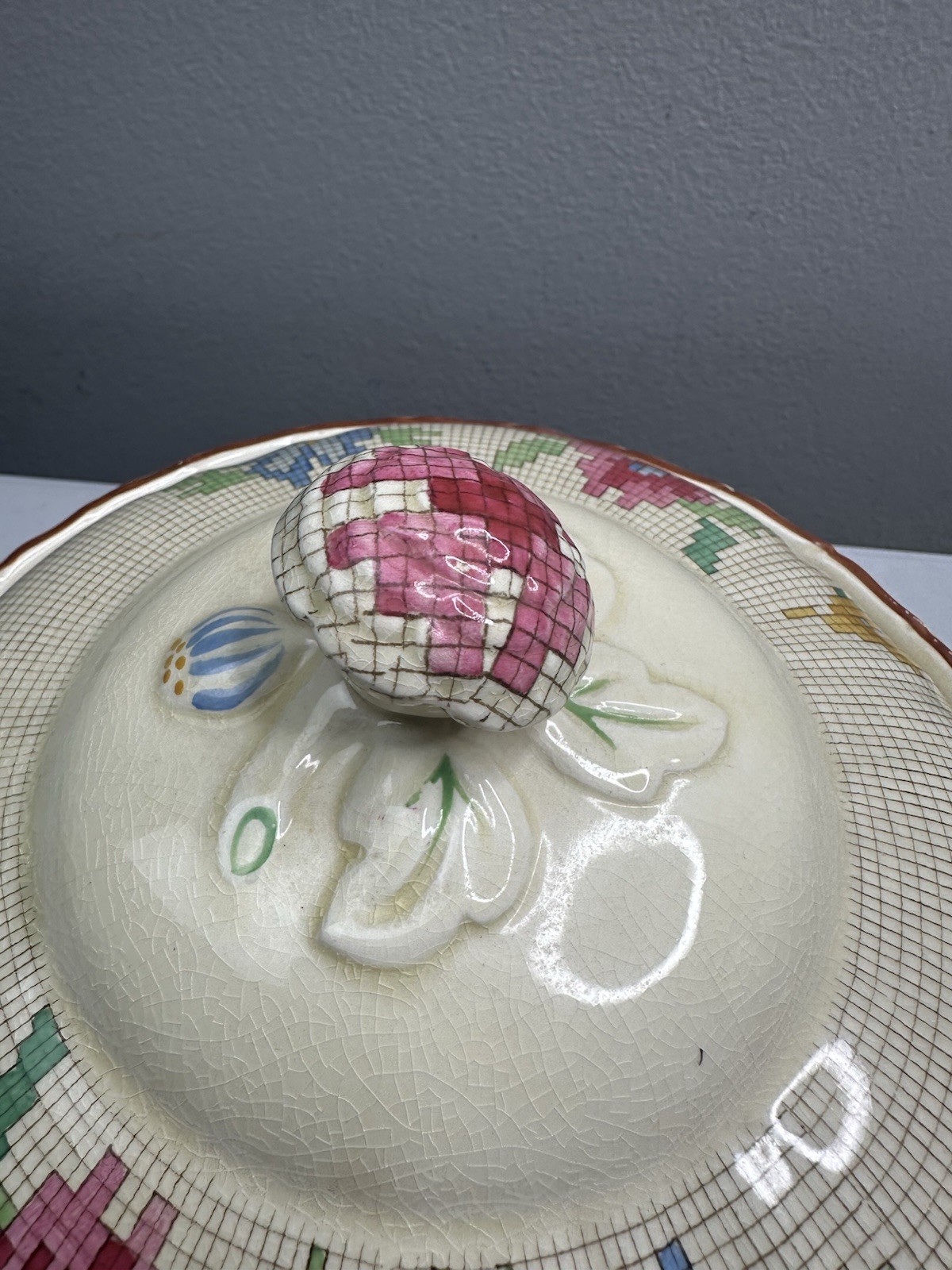 Antique Mason's Ironstone Sample Pattern "Palliser" Lidded Art Deco Tureen