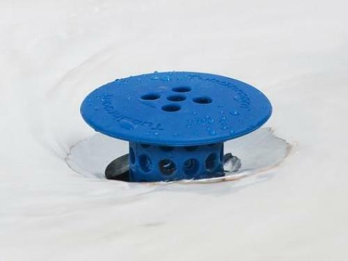 TubShroom® (Blue) Revolutionary Hair Catcher That Prevents Clogged Tub Drains