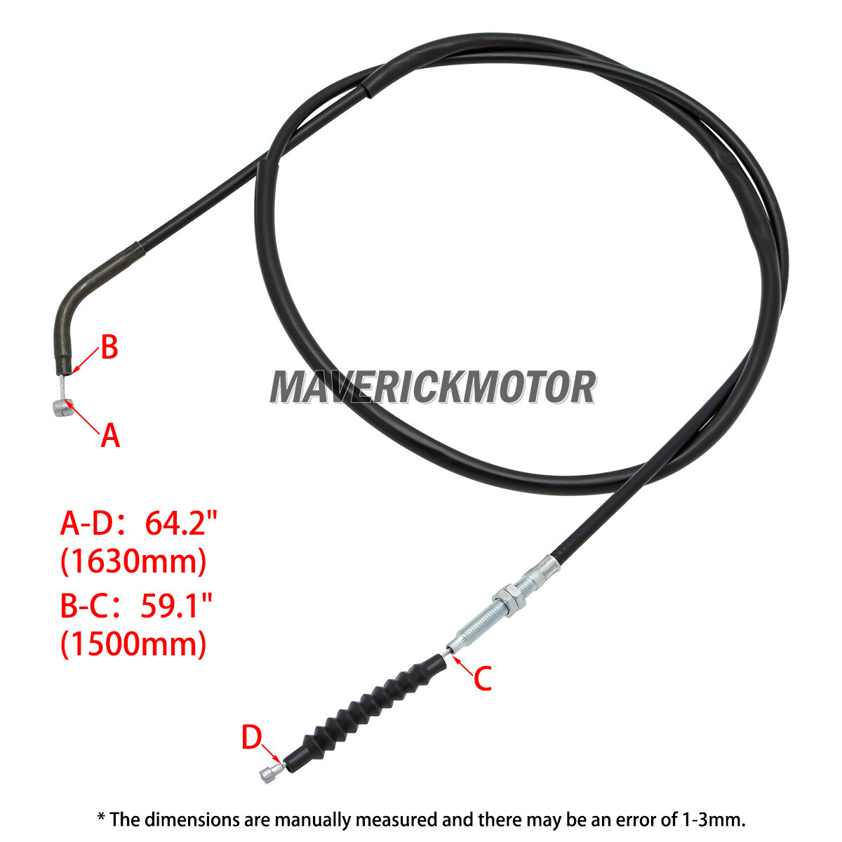 Extend Throttle Clutch Cable For Honda Steed VLX400 600 Shadow VT400 Magna VF250