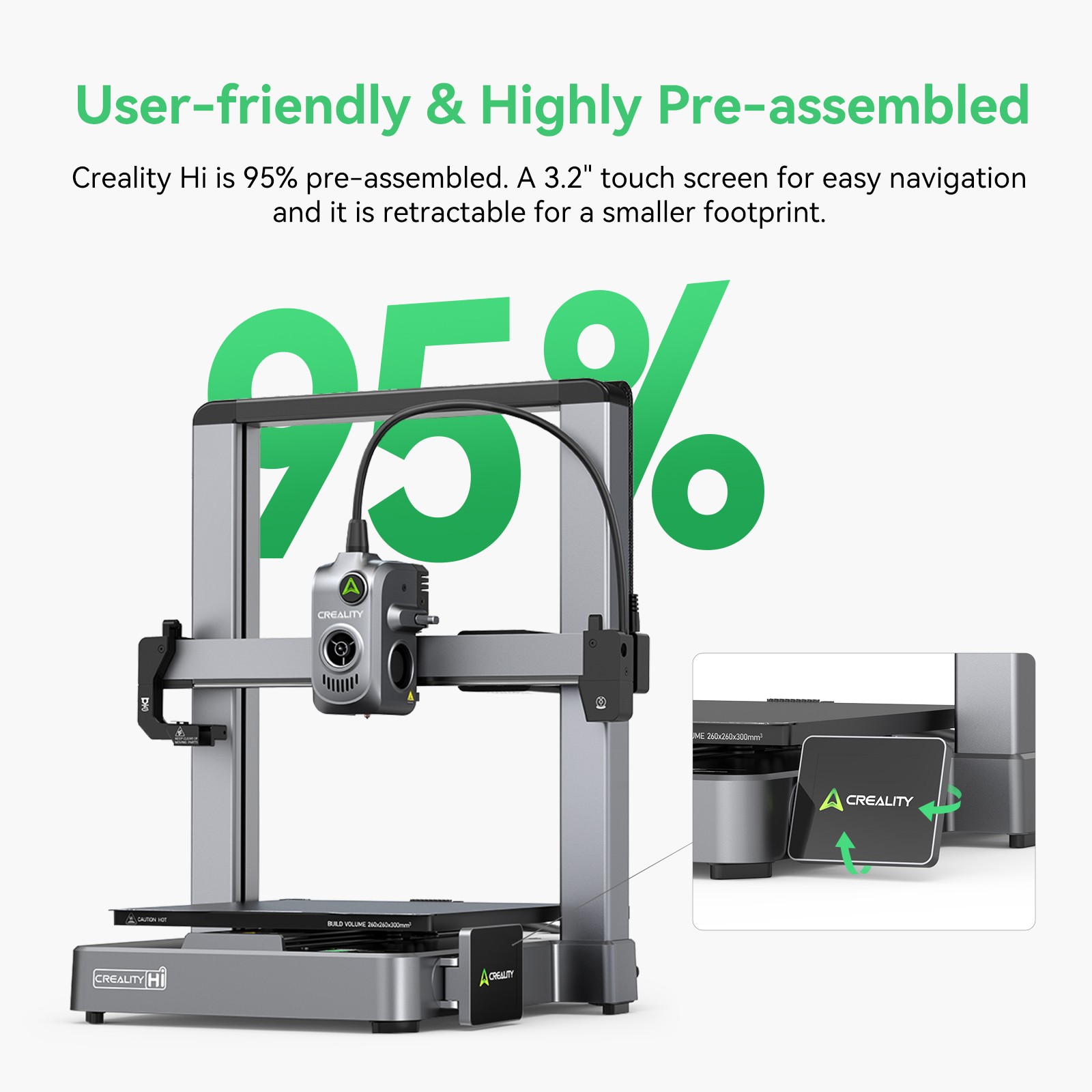 【Refurbished】Creality Hi Combo 3D Printer with CFS Automatic Filament Selection