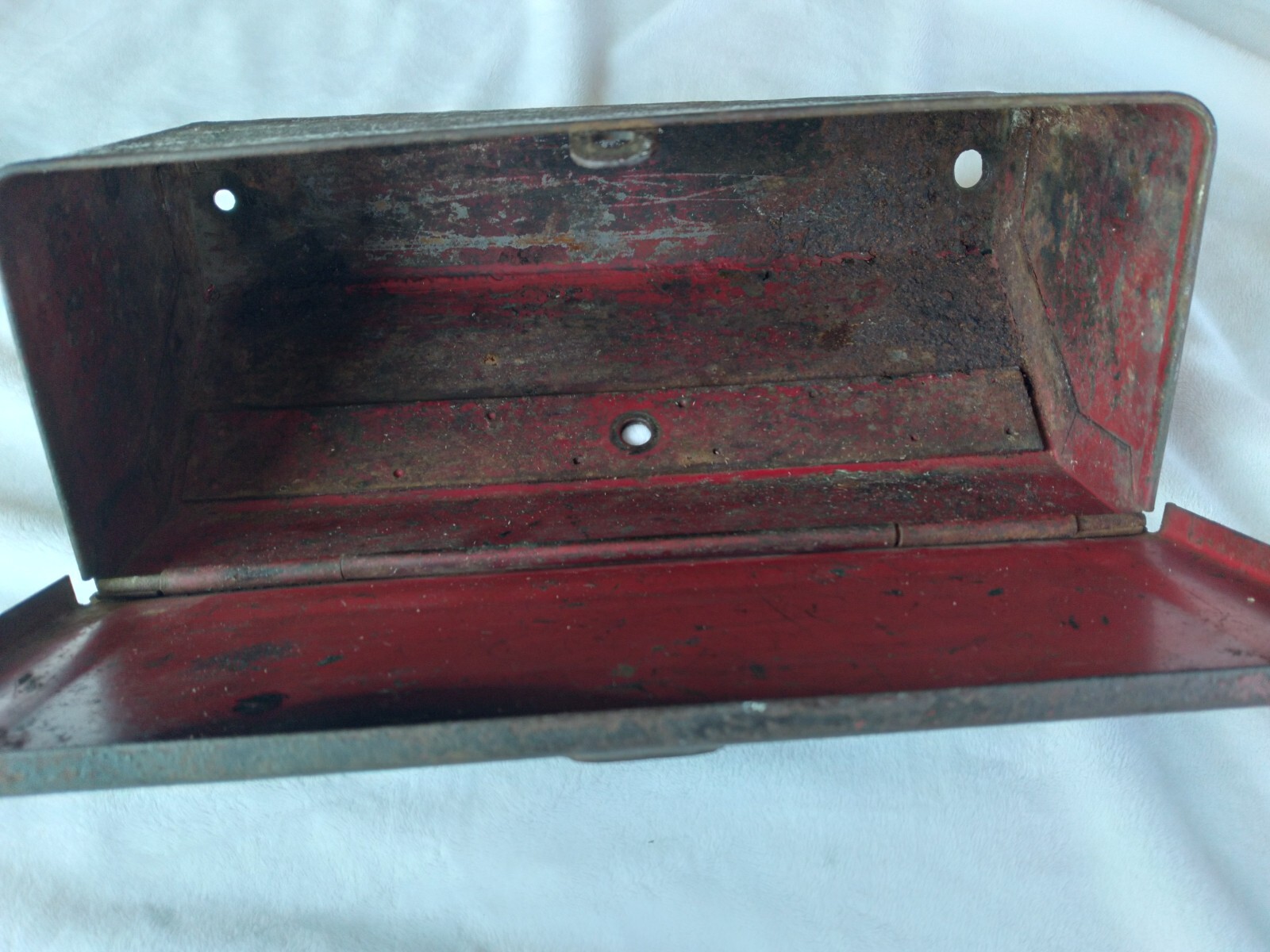 Vintage Tractor Toolbox with Tools Rich-Con Drop Forged Red