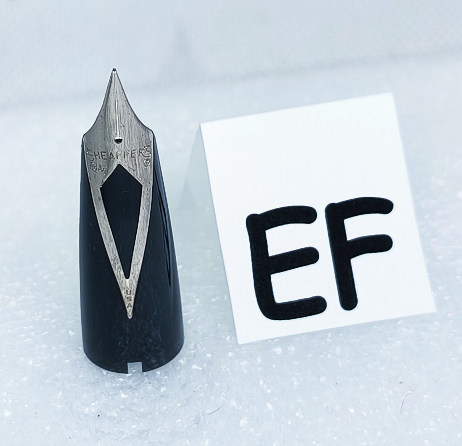 Sheaffers PFM Fountain Pen Nib Assembly Gray XF Palladium PdAg Nib Extra Fine EF