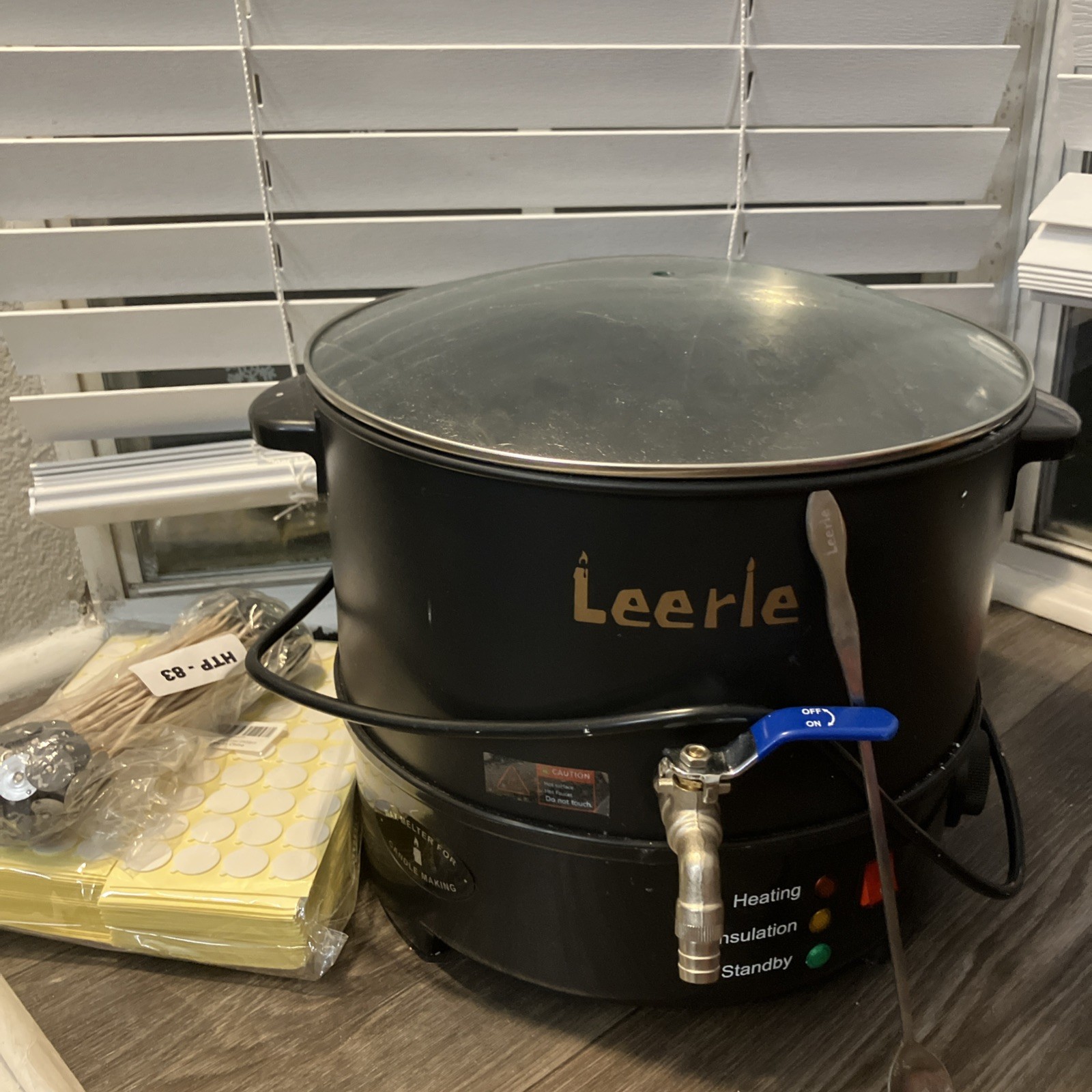 Leerie Wax Melter for Candle Making  16Lbs L8 Large Electric Wax Melting Pot