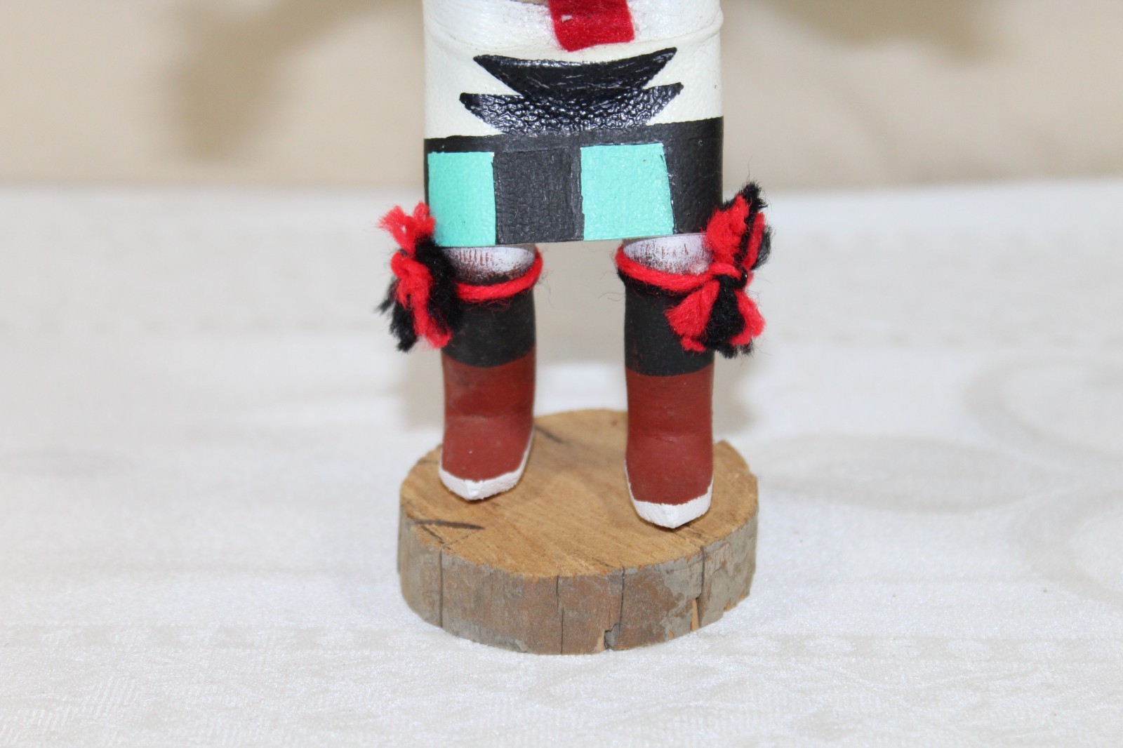 Vintage Hopi Pueblo 7.25" Kachina Doll "Broad Face" Signed C. King