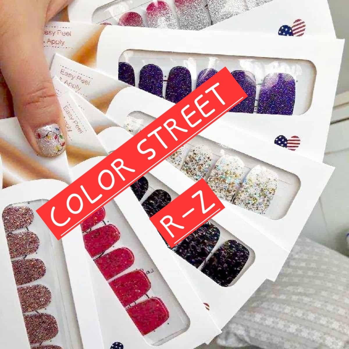 🎯I've Got them!!🎯 NEW/SEALED *Color Street Nail Polish Strips Colors R-Z