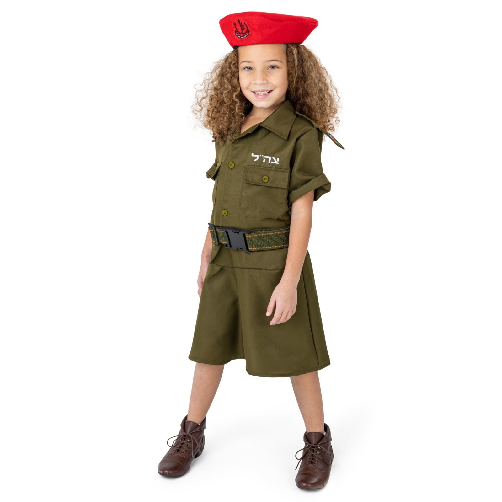 Dress Up America Israeli Soldier Costume for Girls - Army Uniform for Kids