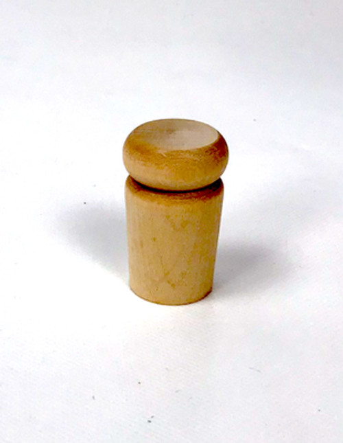 1 Inch Turned Wood Canteen Stoppers - Pack of 3 pcs.