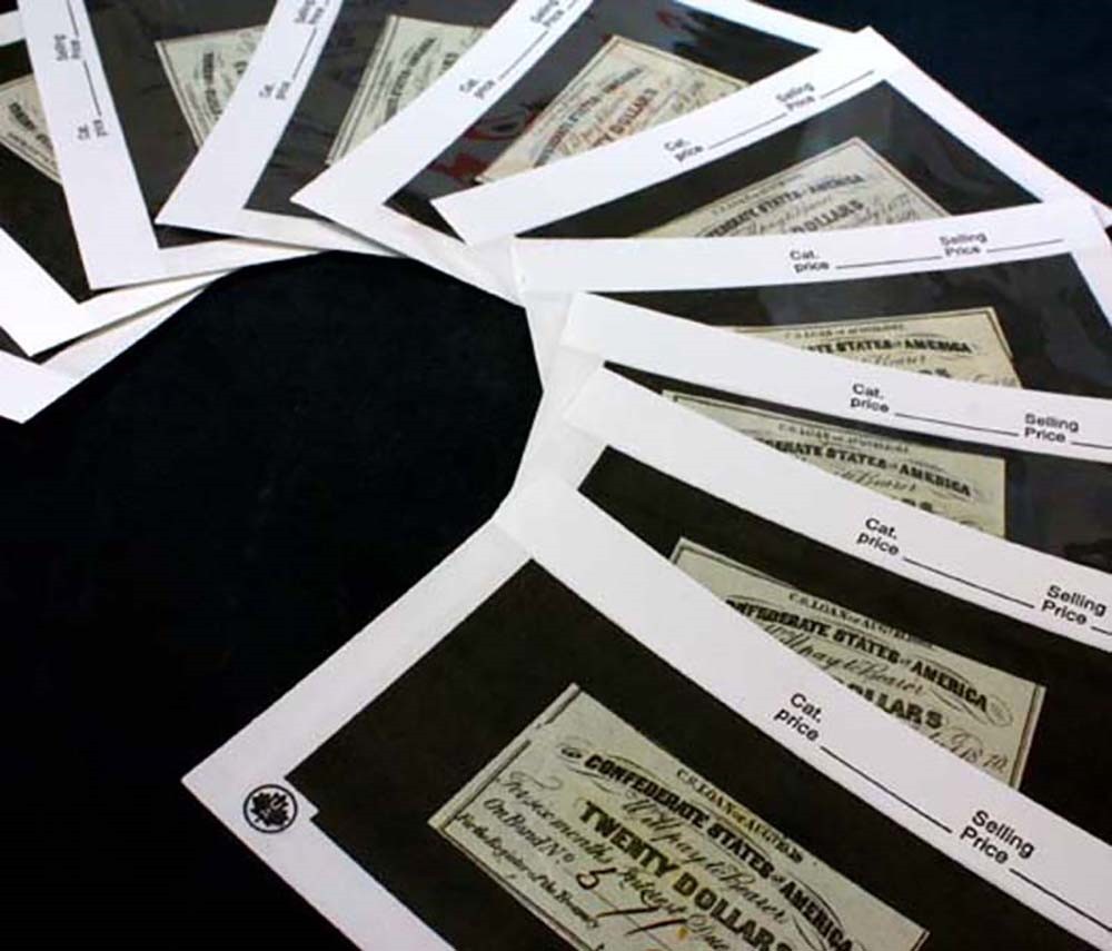 Group Lot of 4 Civil War $20 Confederate Bond Coupons C.S. Loan of 1861