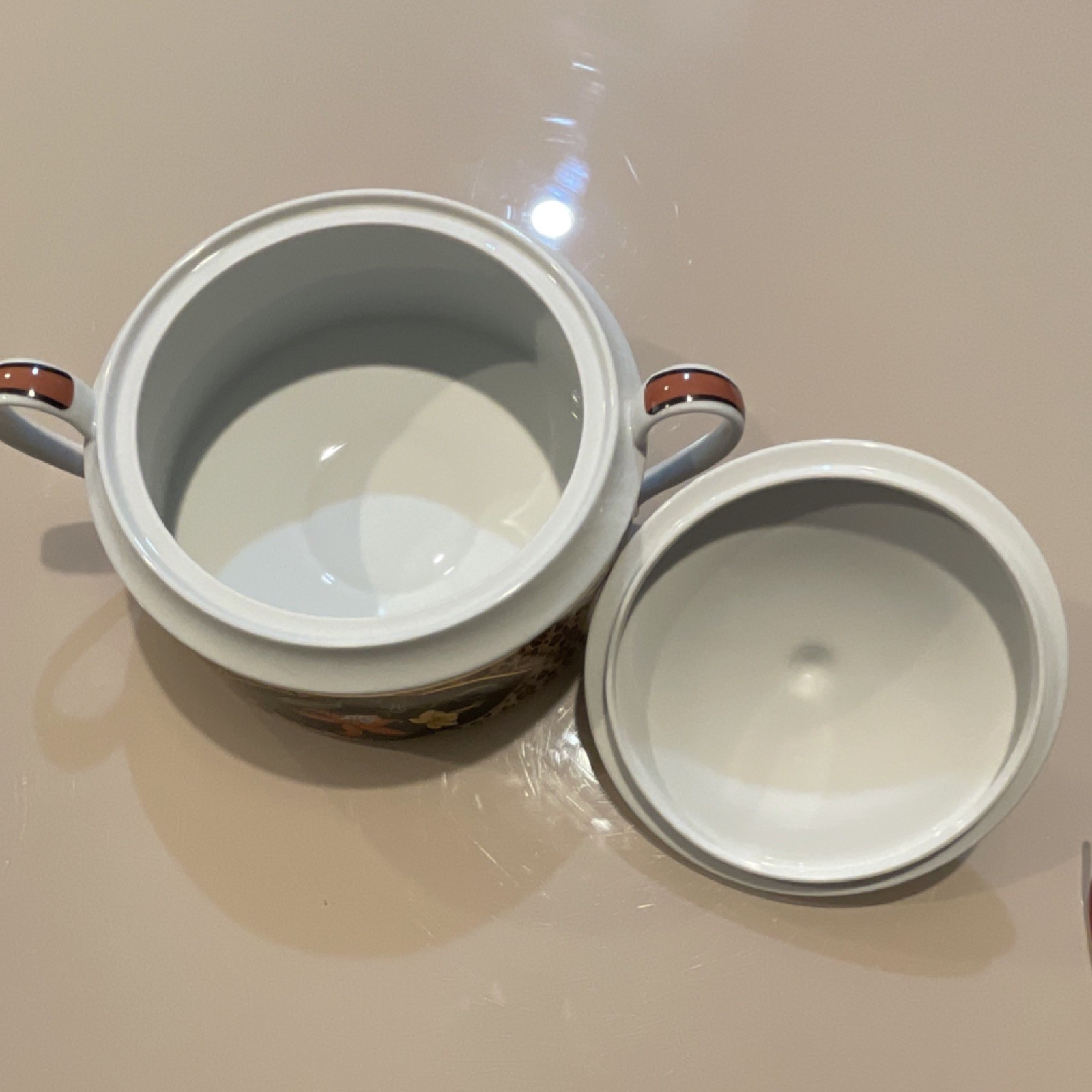 Lynn Chase Porcelain Amazonian Jaguar Round Bowl with Lid 24K Gold 1994 Wildlife