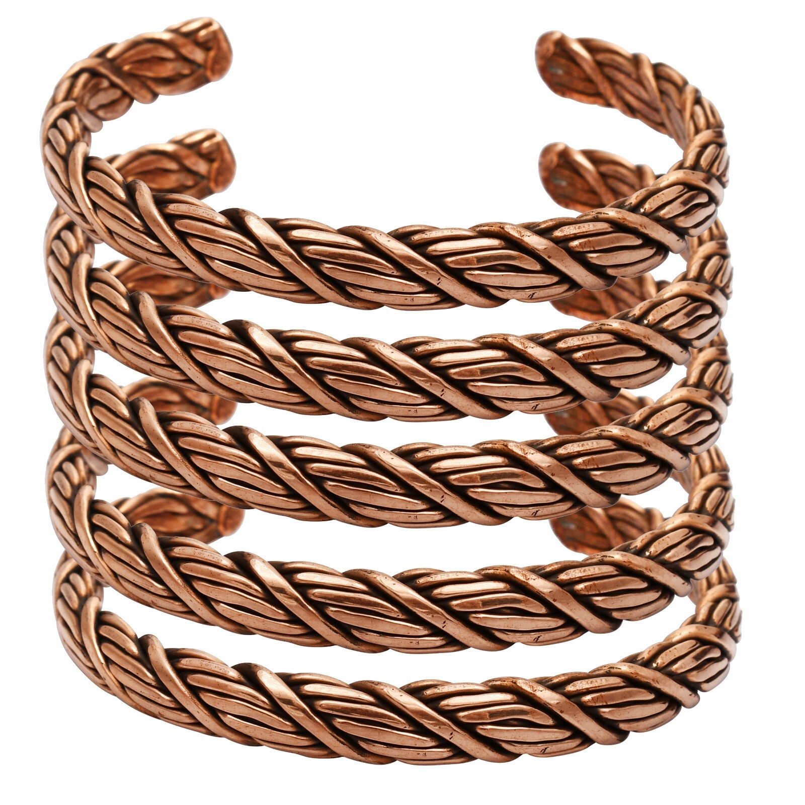 5 Pcs Pure Copper Magnetic Therapy Arthritis Pain Relief Bangle Jewlery LOT-060