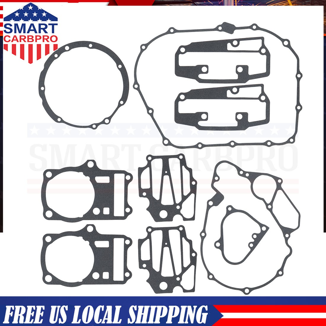 FOR HONDA VT1100 SHADOW ACE 1100 CLUTCH VALVE BASE ALTERNATOR COVER GASKET SET