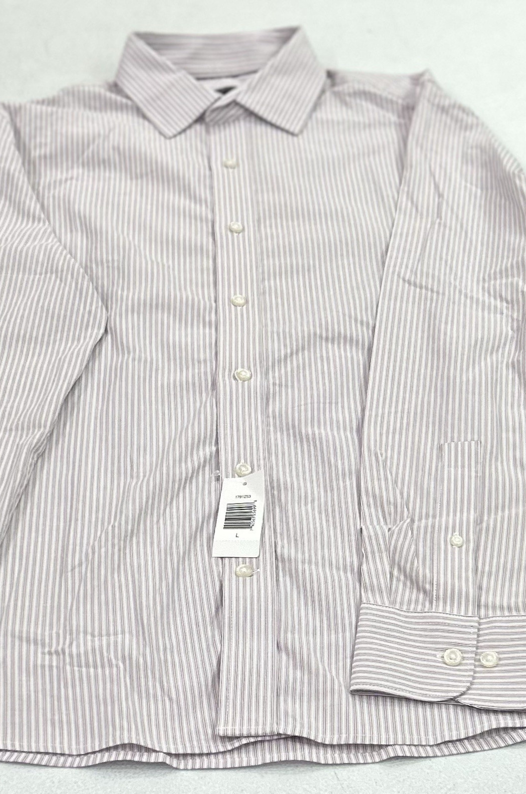 Banana Republic Men's Slim Fit Stretch Poplin Shirt Pink Size L