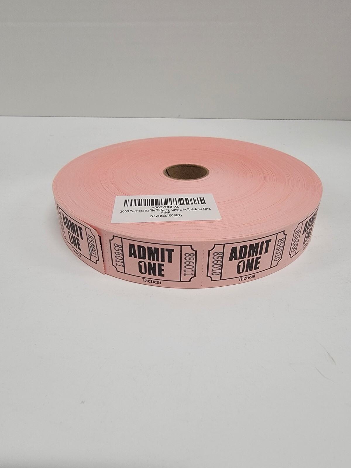 1 Roll 2,000 PINK Admit One Tickets Carnival Fun Fair Festival Raffle Entrance