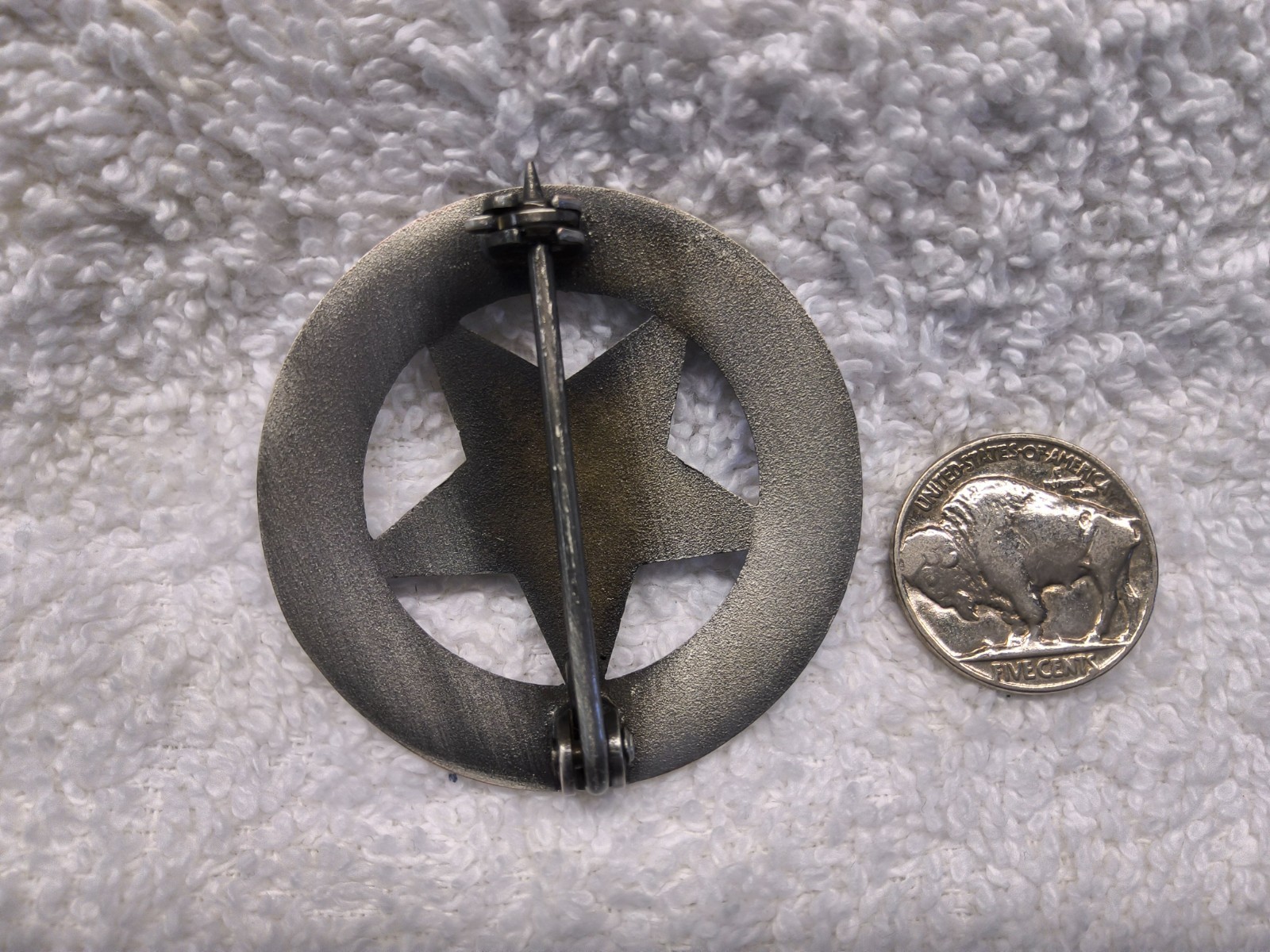 TEXAS RANGERS BADGE (Same badge used in the TV series "WALKER, TEXAS RANGER"