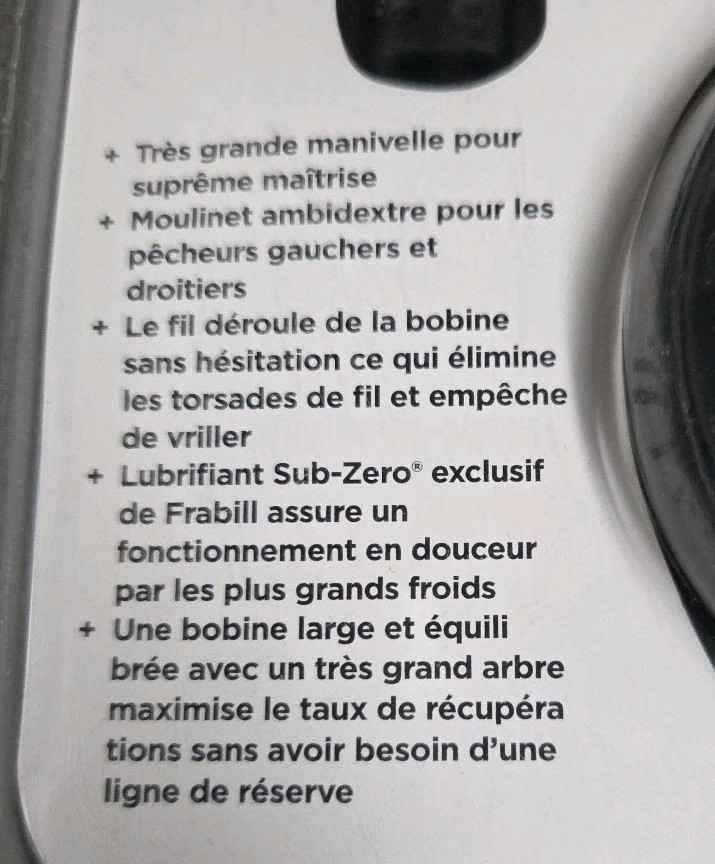 Frabill Straight Line 101xLA Reel, Black FREE SHIPPING