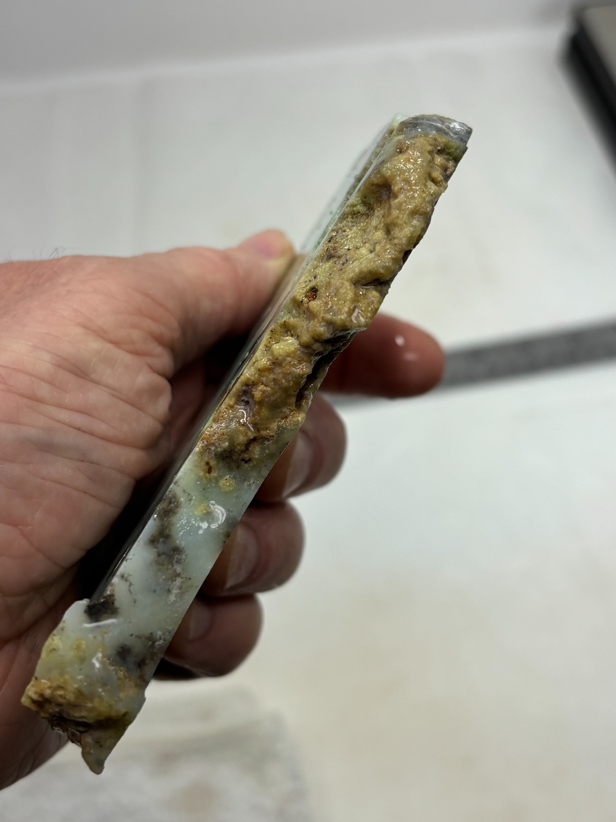 Indo Dendritic Chrysoprase Slab Cabbing Lapidary Collecting Combo Ship Avail