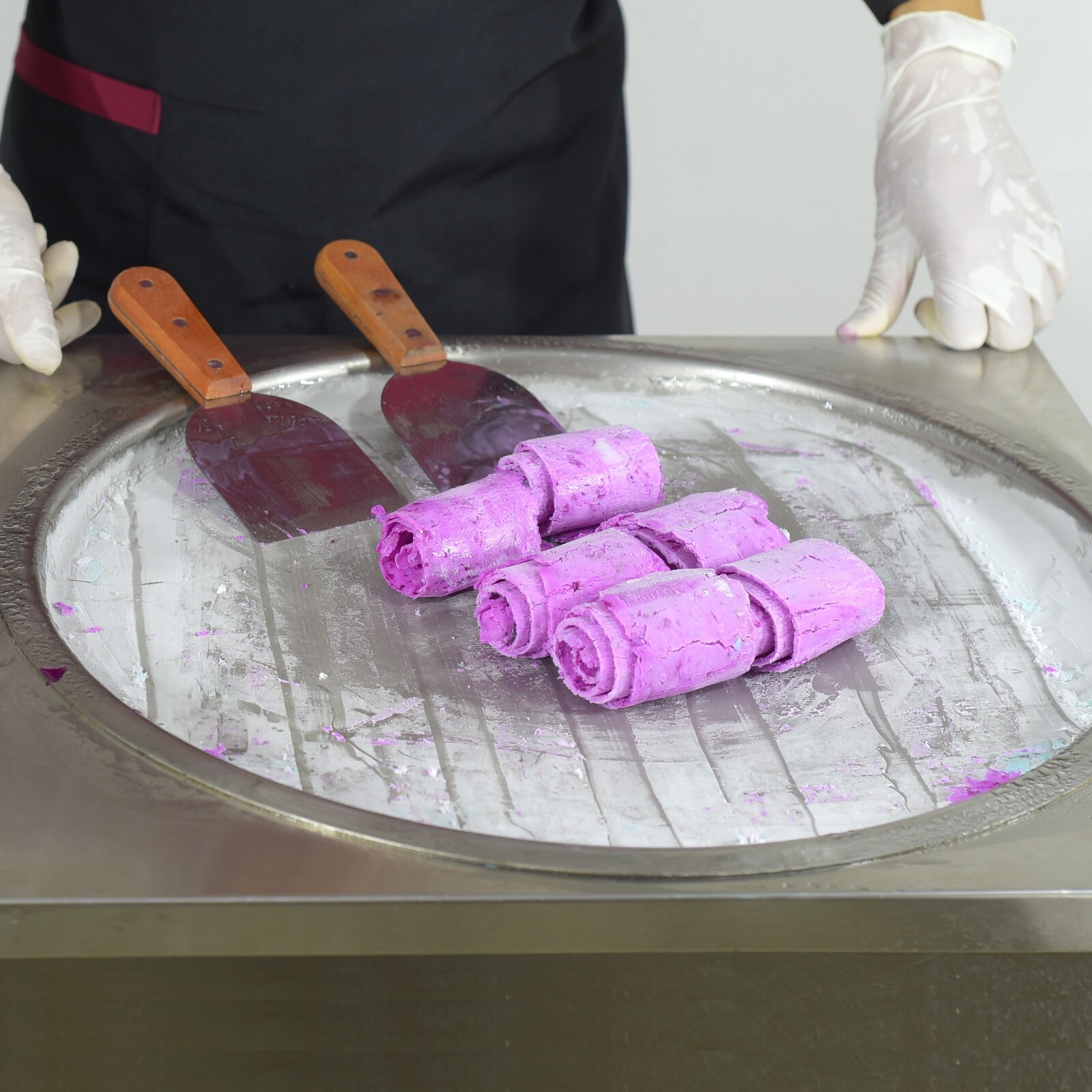 Kolice Commercial countertop rolled ice cream machine for food truck trailer