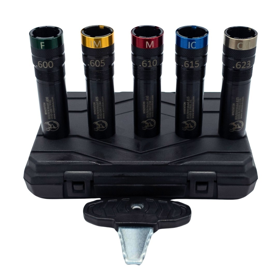 Beretta/Benelli Mobil Thread 20ga Extended Choke Set /w Rings 5x Black Winenton