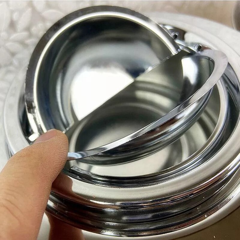 23" High Floor Standing Cigarette Ashtray with Lid Standing Ashtray In/Outdoor